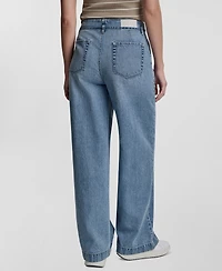 Dkny Jeans Petite High-Rise Wide-Leg