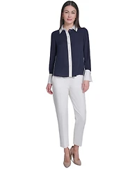 Tommy Hilfiger Women's Slim-Fit Button-Up Top
