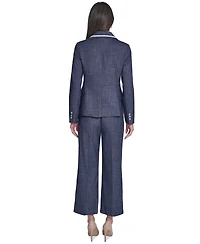 Tommy Hilfiger Women's Crosshatch Notch Collar Blazer