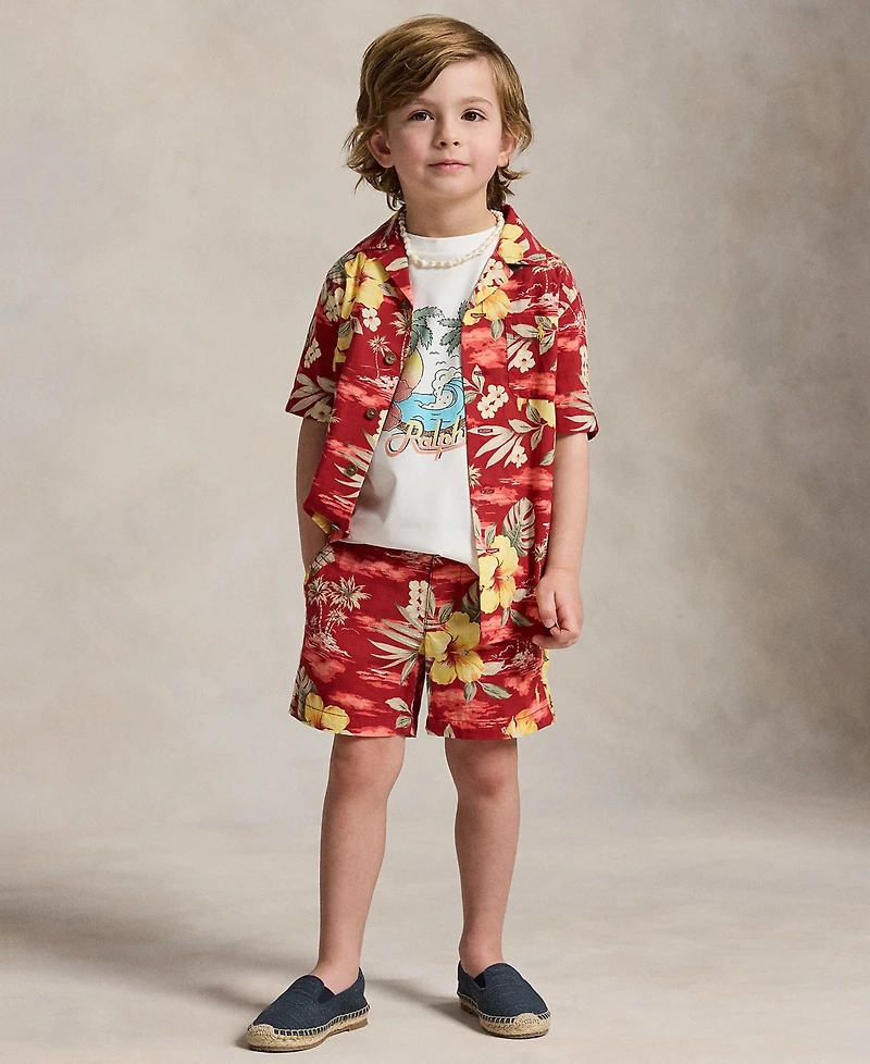 Polo Ralph Lauren Boys 2-7 Cotton Jersey Graphic Tee