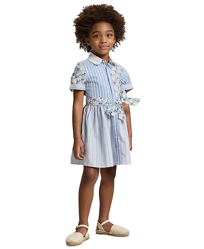 Polo Ralph Lauren Girls' 2T-6X Short-Sleeve Shirt Dress