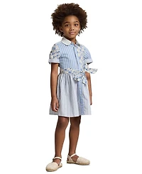 Polo Ralph Lauren Girls' 2T-6X Short-Sleeve Shirt Dress