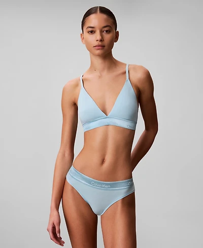 Calvin Klein Women's Icon Cotton Modal Lightly Lined Triangle