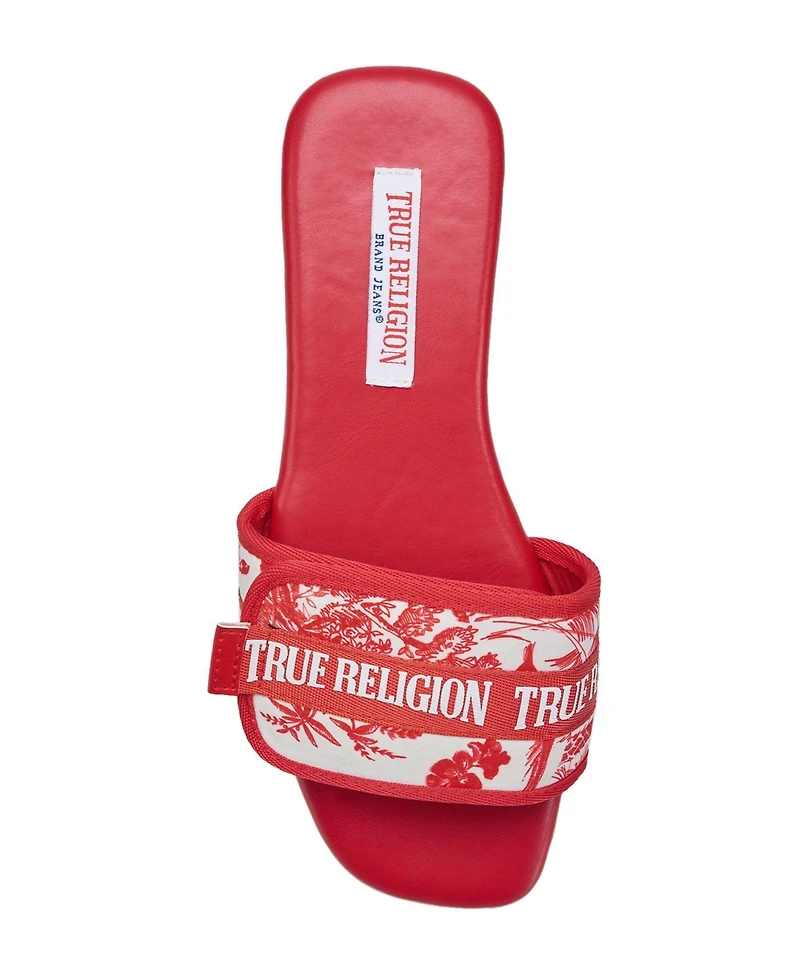 True Religion Women's Missy Logo Adjustable Sandal
