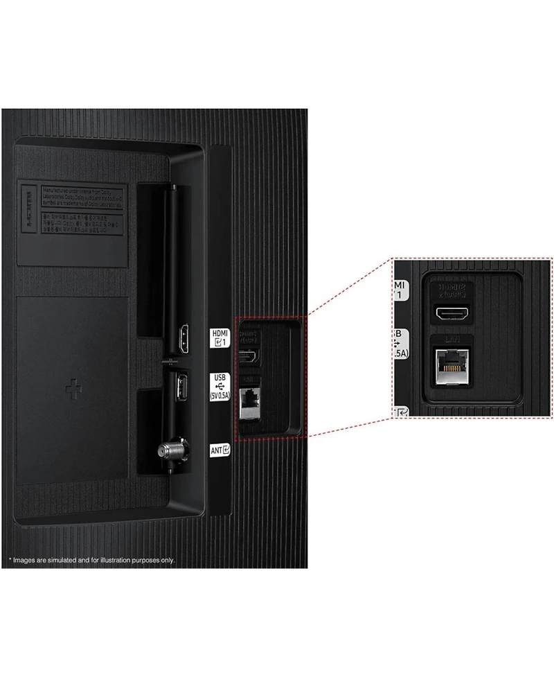 Samsung UN32F6000FFXZA 32 Inch Fhd Smart Tv with Mega Contrast with a Year Amber Protection Plan (2025