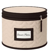 Florida Brands Quilted Microfiber China Organizer Box with Dividers - Protects and Organizes Up to 12 Pieces