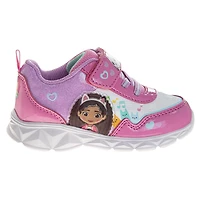Gabby's Dollhouse Big Girls Light Up Fashion Sneakers.
