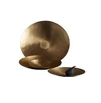 The Collective Home, Artisan Brass Plates Assorted - Set of 4