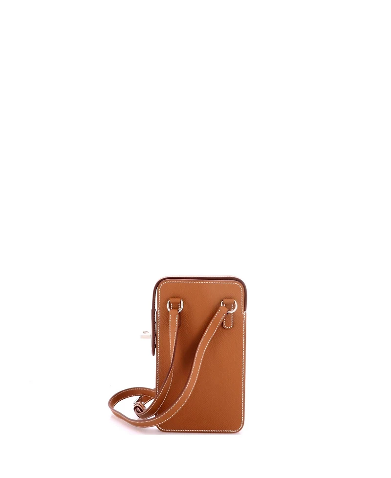 Pre-Owned HERMES Hac a Box Phone Case Epsom