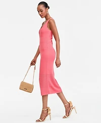 I.n.c. International Concepts Women's Sleeveless Perforated Sweater Dress, Macy's Exclusive