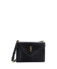 Pre-Owned Saint Laurent Gaby Envelope Satchel Embossed Leather