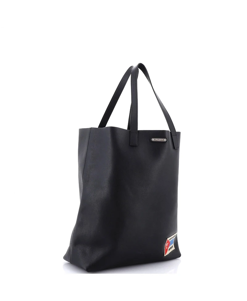 Pre-Owned Saint Laurent Large Bold Tote Leather with Applique