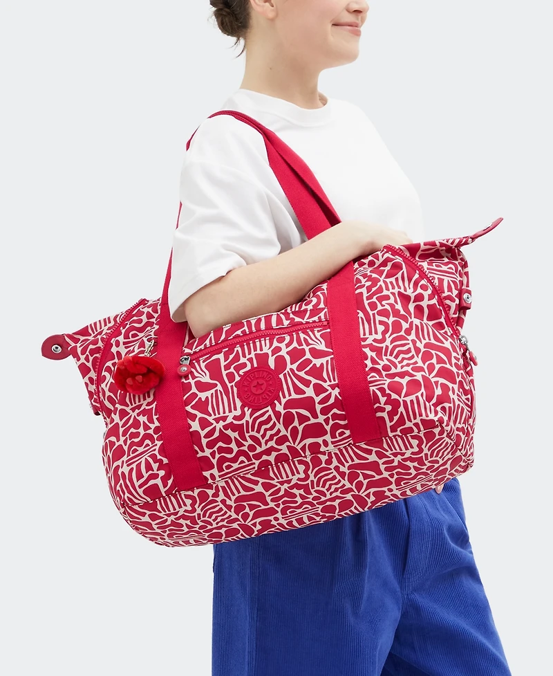 Kipling Art Medium Travel Tote Handbag