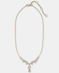 Givenchy Cubic Zirconia Lariat Necklace, 16" + 3" extender