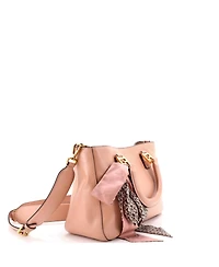 Pre-Owned Fendi Small Ff Handle Tote Leather