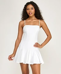 B Darlin Juniors' Sleeveless Square Neck Mini Dress