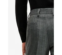 Hugo by Boss Men's Modern-Fit Herringbone Suit Pants