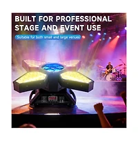 Artudatech 4 Arms Bee Eye Zoom Stage Light, 250W Rgbw Beam with DMX512