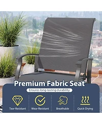 Sugift Outdoor Glider Chairs Set of Two with Ergonomic Seating