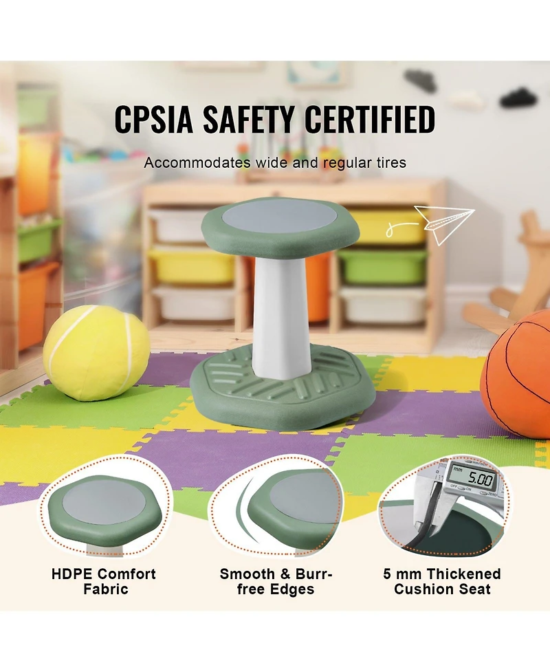 Mecale Kids Wobble Chair with Cushion for Ages 3-7