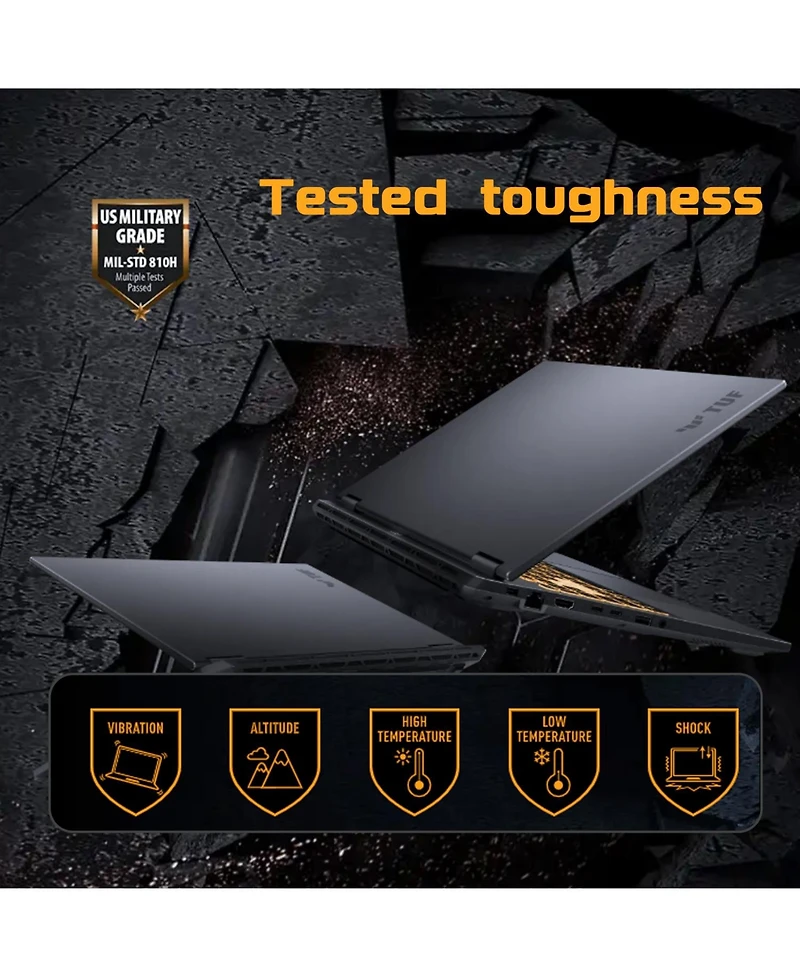 Asus Tuf F16 16" Traditional Laptop Intel Core i7 64GB Ram Nvidia GeForce Rtx 5050 2TB Ssd Storage Windows 11 Pro 165Hz