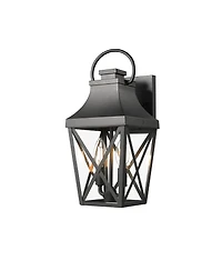 Flynama Outdoor Wall Lights, Waterproof Outdoor Wall Sconce, Exterior Light Fixture with Clear Glass Shade for Garage Patio Front Door Balcony