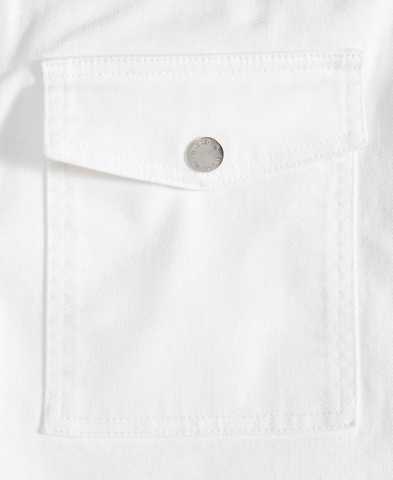 I.n.c. International Concepts Women's Zip-Front Patch Pocket Denim Shorts, Macy's Exclusive