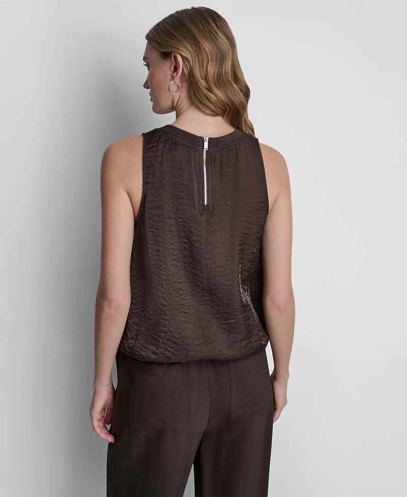 Dkny Women's Sleeveless Twinkle Bubble Tank Top