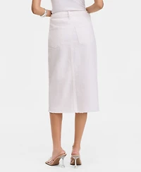 I.n.c. International Concepts Women's Sequin Embellished Denim Midi Skirt, Macy's Exclusive