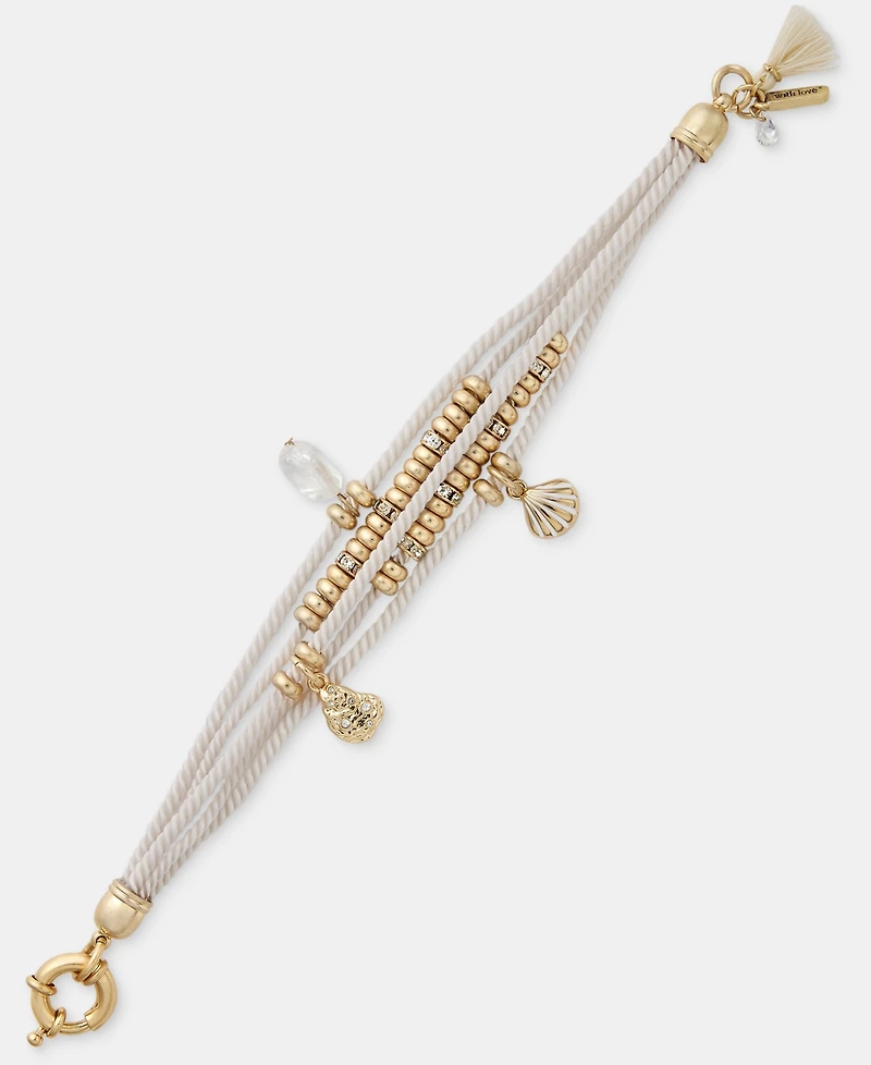 lonna & lilly Beaded Multi-Row Flex Bracelet