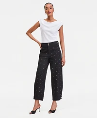 I.n.c. International Concepts Women's Studded Tapered Pants, Macy's Exclusive