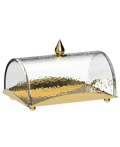 Classic Touch Rectangle Cake Tray with Dome, 10"