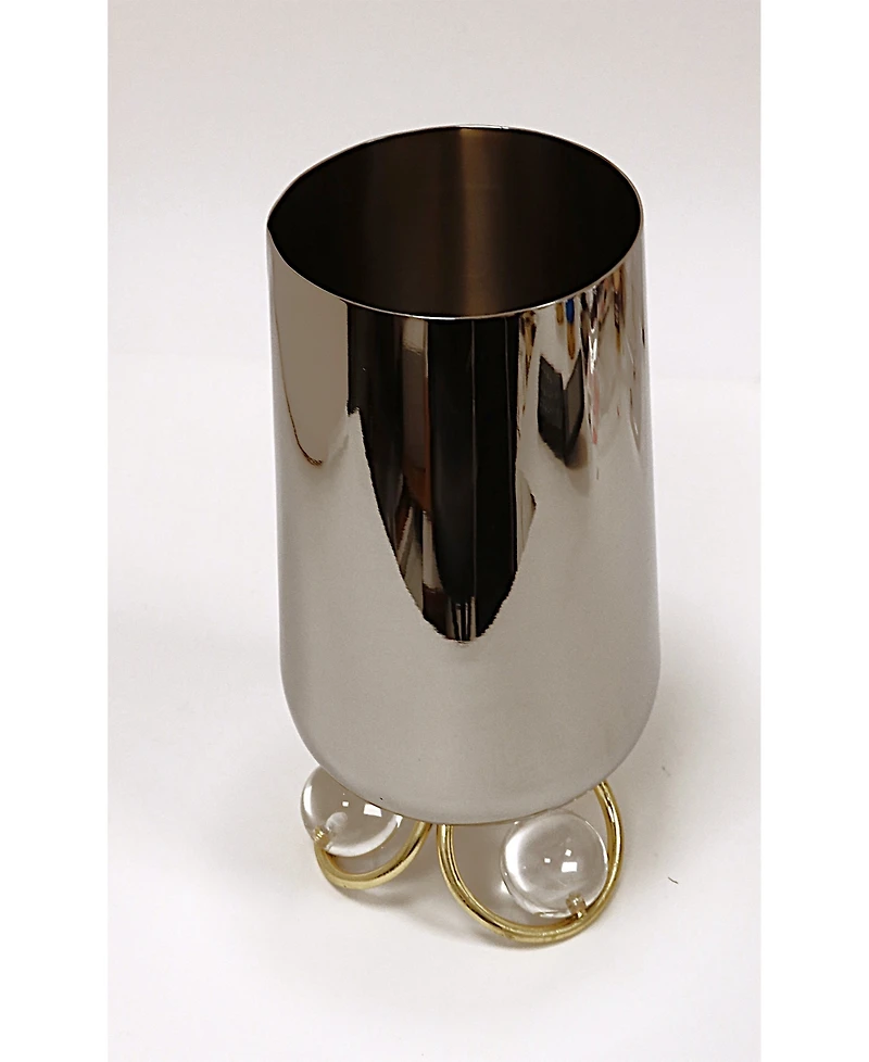 Classic Touch Vase with Clear Ball Base, 10.6"