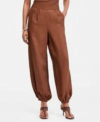 I.n.c. International Concepts Women's Linen-Blend Pull-On Bubble Pants, Macy's Exclusive