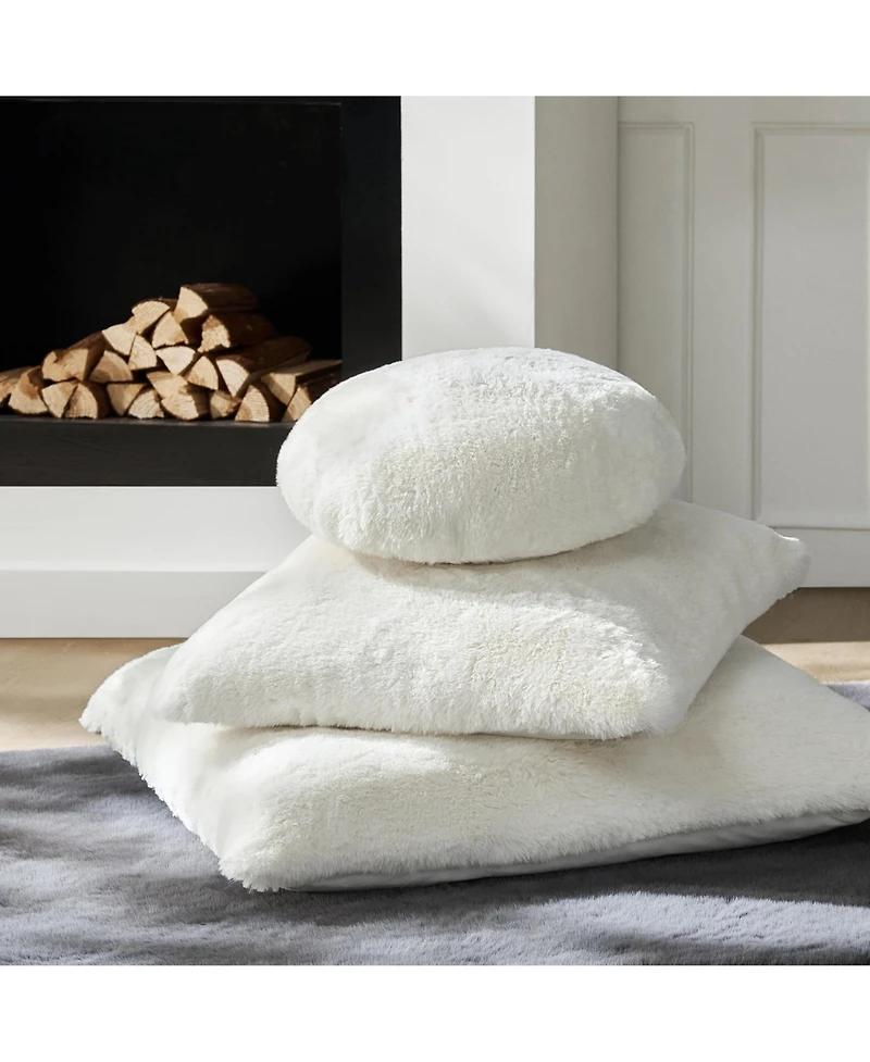 Z Gallerie Shay Faux Fur Floor Pillow 30"