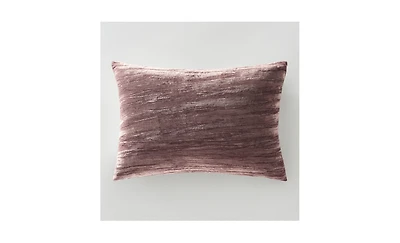 Elara Velvet Lumbar 14" x 20" - Dusty Mauve