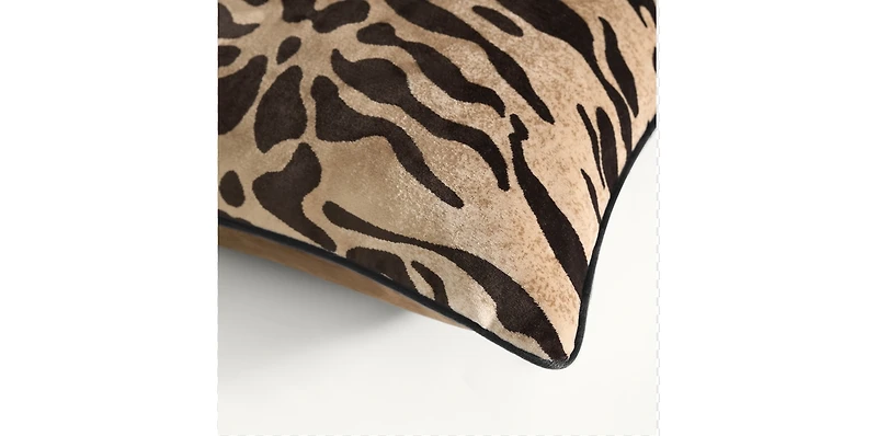 Bronze Tiger Pillow 22"