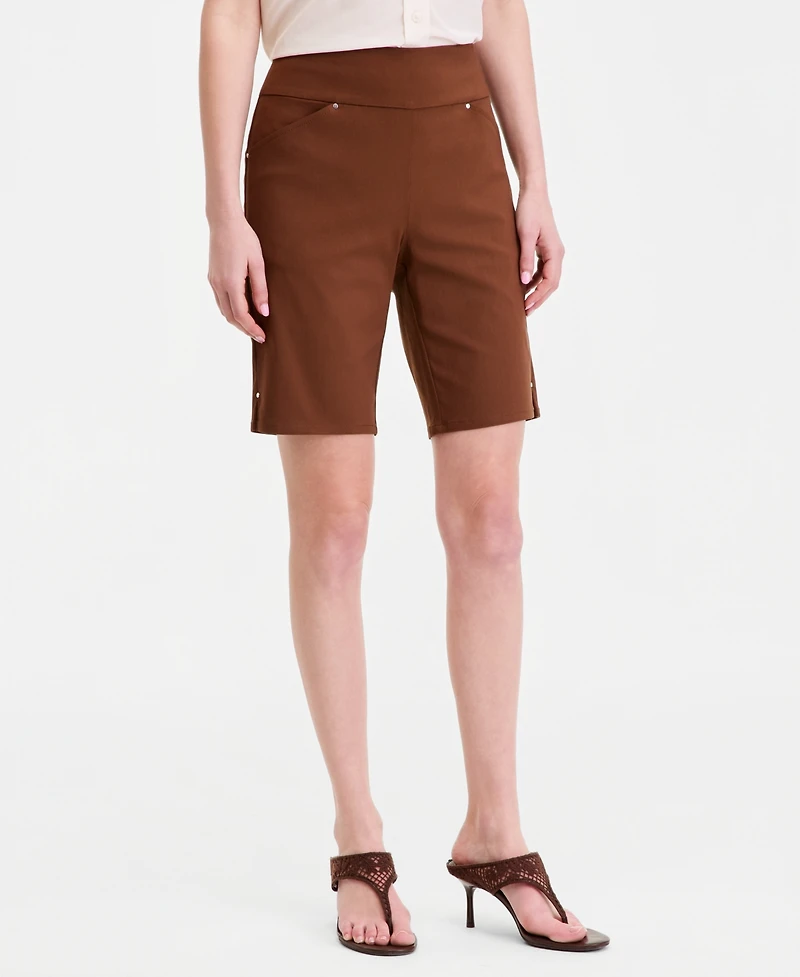 I.n.c. International Concepts Women's Mid Rise Pull-On Bermuda Shorts, Created for Macy's