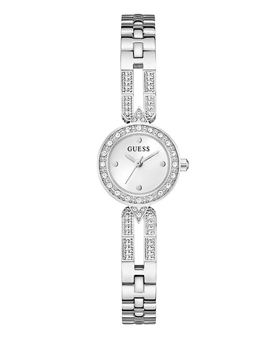 Guess Women's Silver-Tone Stainless Steel Watch, 23mm