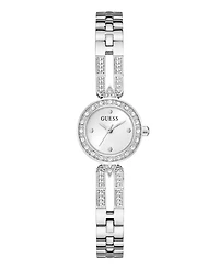 Guess Women's Silver-Tone Stainless Steel Watch, 23mm