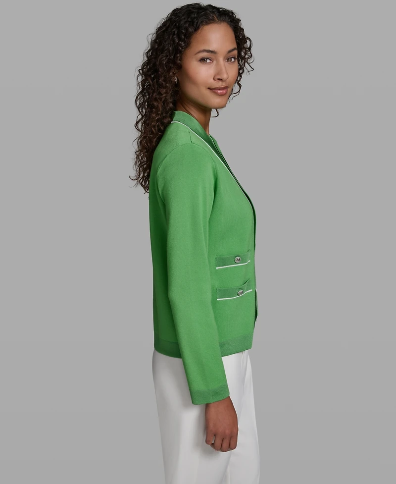 Karl Lagerfeld Paris Women's Knit Cropped Jacket