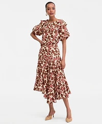 I.n.c. International Concepts Women's Asymmetrical Tiered Skirt, Macy's Exclusive
