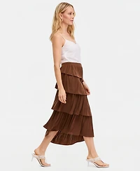 I.n.c. International Concepts Women's Tiered Midi Skirt, Macy's Exclusive