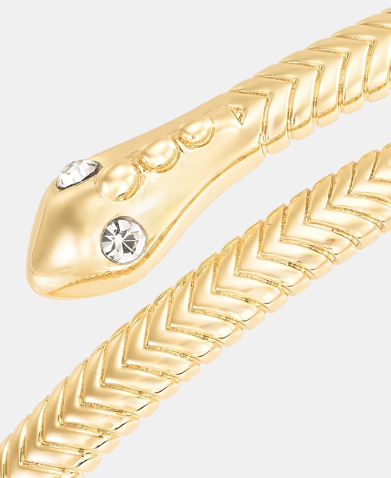 Lauren Ralph Lauren Pave Snake Bypass Bangle Bracelet