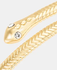 Lauren Ralph Lauren Pave Snake Bypass Bangle Bracelet