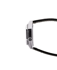 Casio Women's Japanese Quartz Vintage Black Leather Watch 28.6mm