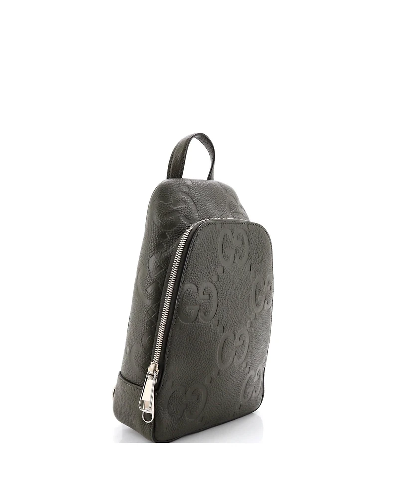 Pre-Owned Gucci Sling Bag Jumbo Gg Embossed Leather