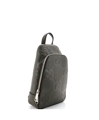 Pre-Owned Gucci Sling Bag Jumbo Gg Embossed Leather