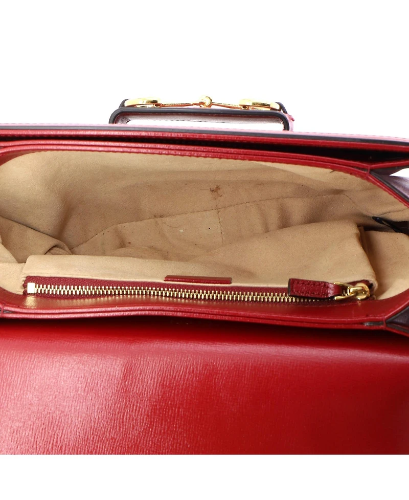 Pre-Owned Gucci Small Horsebit 1955 Shoulder Bag Gg Coated Canvas with Leather