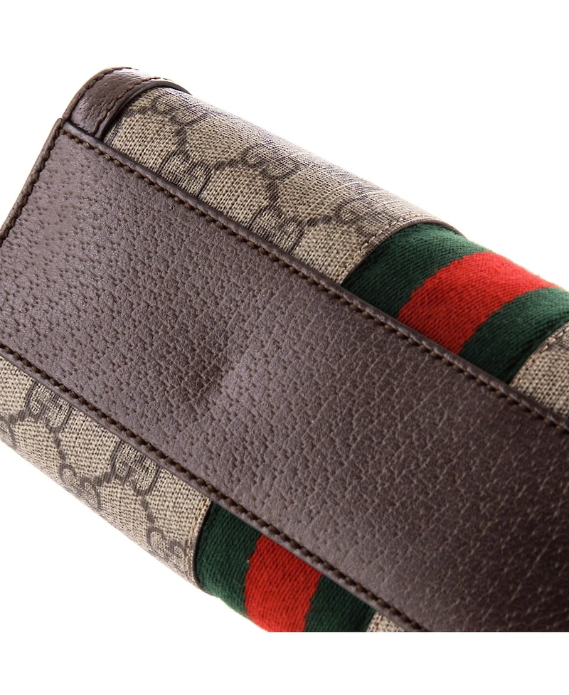 Pre-Owned Gucci Small Ophidia Top Handle Tote Gg Coated Canvas